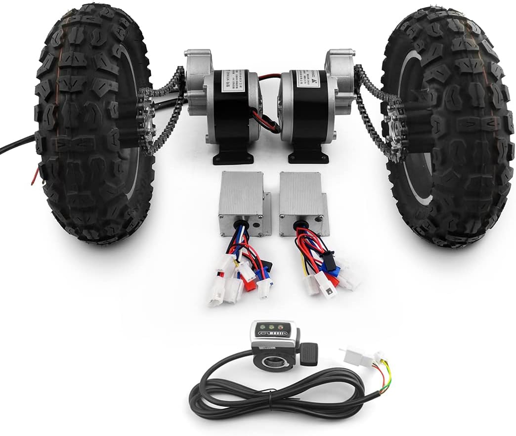 L-faster 10 Inch Dual Drive Air Wheel Conversion Kit Easy Carry 200kg for Bike Barrow Trolley Flatbed Cart