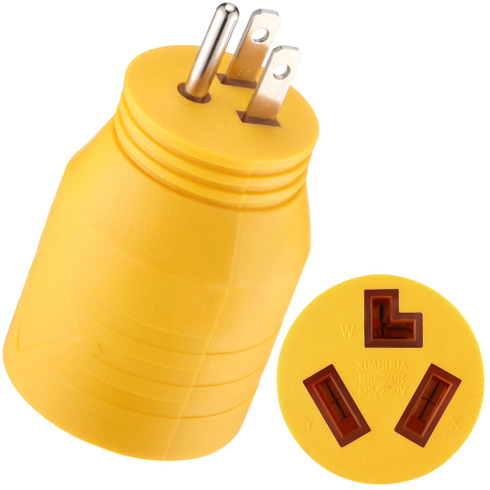 Photo 1 of Kanayu 15 Amp Dryer Adapter Compatible with 5-15P to 10-30R, 15 Amp 3 Prong Male to 30 A 3 Prong Female Receptacle, Household Socket to Old Dryer, ONLY for 120V Device