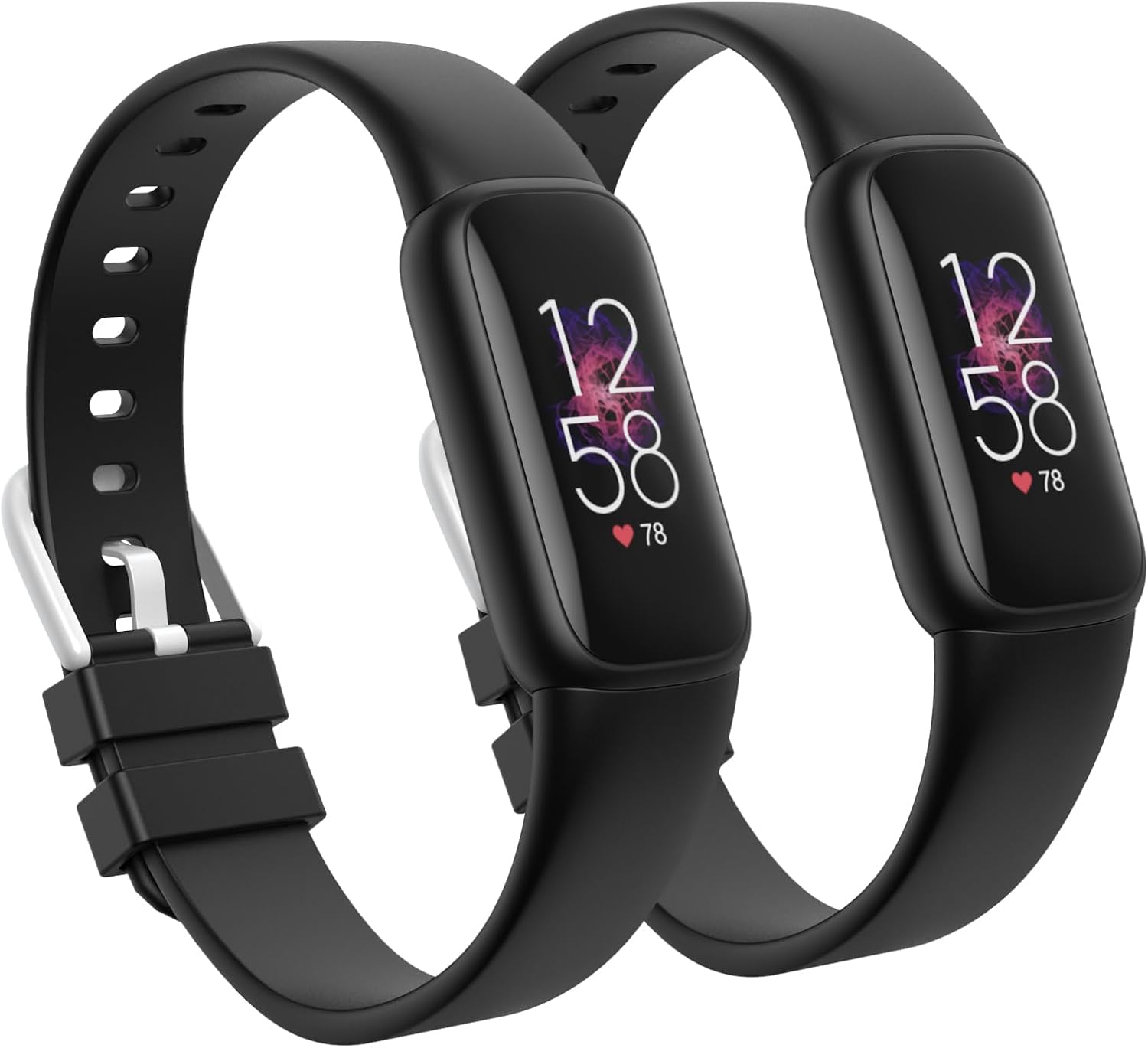 2 Pack Waterproof Bands Compatible with Fitbit Luxe Bands for Women Men