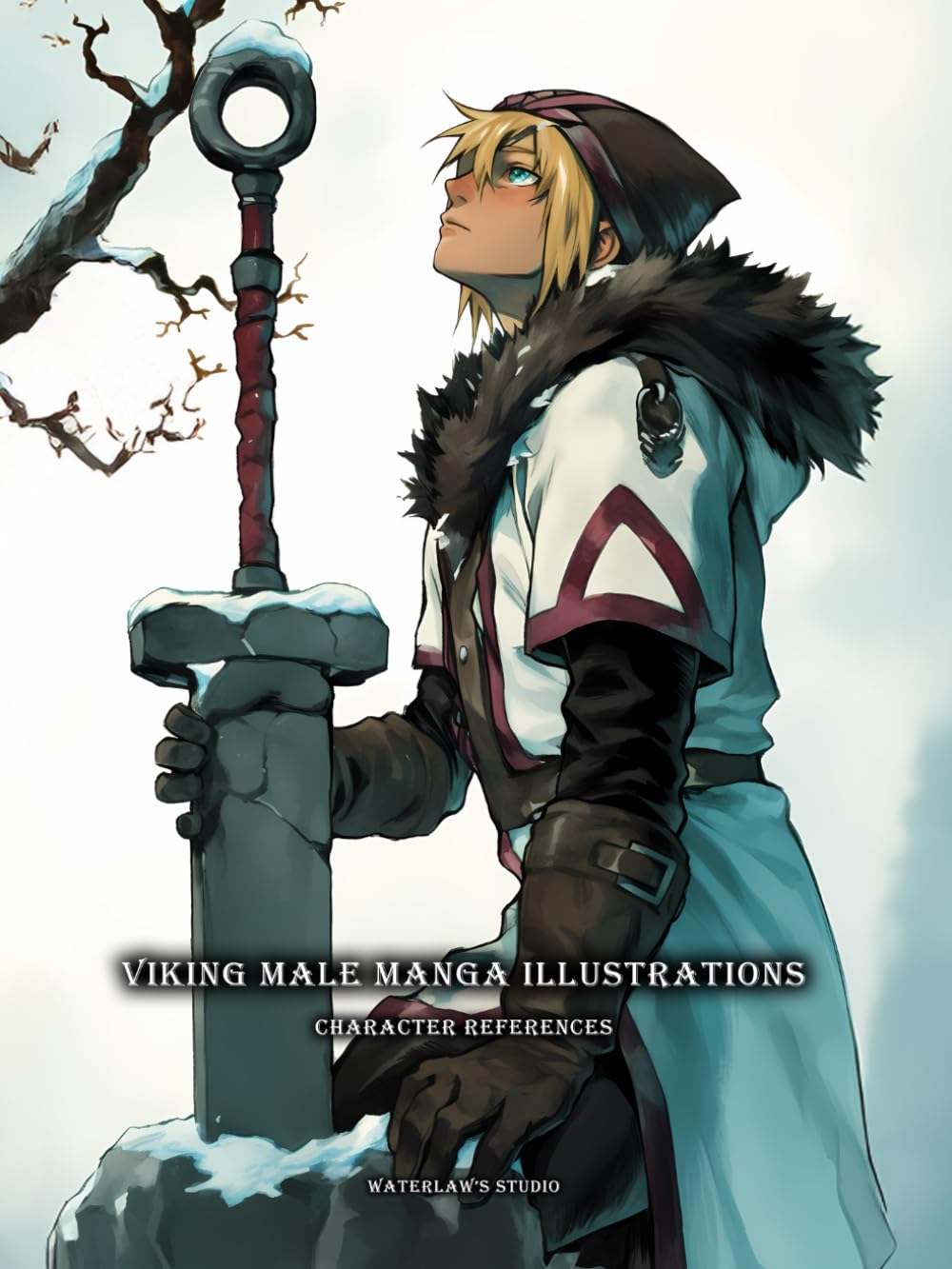 Artbook – Viking Male Manga Illustrations – Character References Vol.01: 200+ Fierce Nordic Warriors and Berserker Designs for Epic Manga Creation