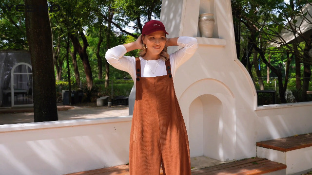 YESNO Damen Cord-Overall - Lässiger Jumpsuit Mit Verstellbaren Trägern Und Taschen