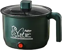 YWJLQH Panela elétrica pequena para arroz, antiaderente, multiuso, com cabo anti-queimadura, para fazer sopa, macarrão, fritar, massa, ovos, bife, Só Pote