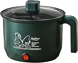Panela elétrica para cozinhar arroz e macarrão 600W com alça anti-escaldante para fazer sopa, ensopado para cozinhar bife, ramen, sopa, mingau, Só Pote