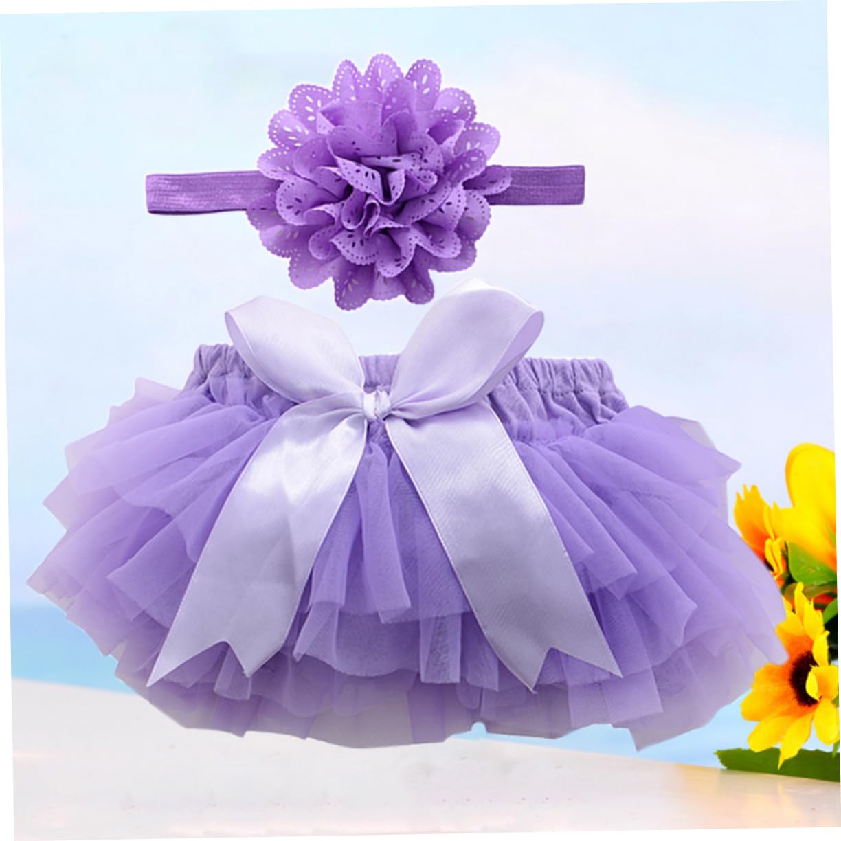 LIFKOME 3pezzi Tutu Gonna e Fascia per Neonate per e Compleanni s Gonna Tulle Accessorio per per Speciali