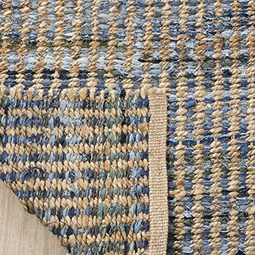 Tapete SAFAVIEH Cape Cod 3' x 5' Natural y Azul miniatura 5