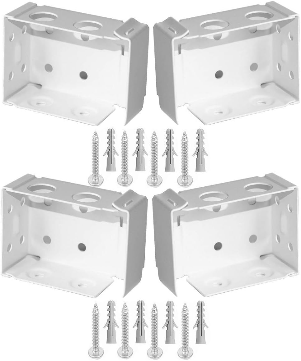 Antrader 4Pcs Box Mounting Bracket for Low Profile Blinds