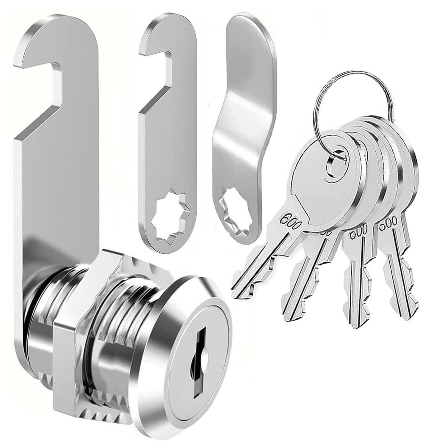 ZiYuya Una cerradura de buzón con llaves similares, Cerradura de cámara del gabinete, Cerradura de buzón, Cerradura de cajón, Dresser lock, Cerradura de puerta del armario, Taquilla de muebles (20MM)