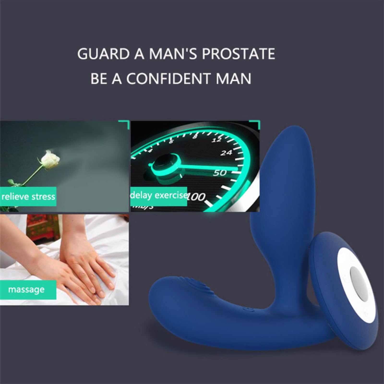 Plug anale Uomini sexy con telecomando senza fili, vibratore con plug anale in gel di silice a 10 velocità, giocattoli del sesso anale gay Per prodotti del sesso per uomini