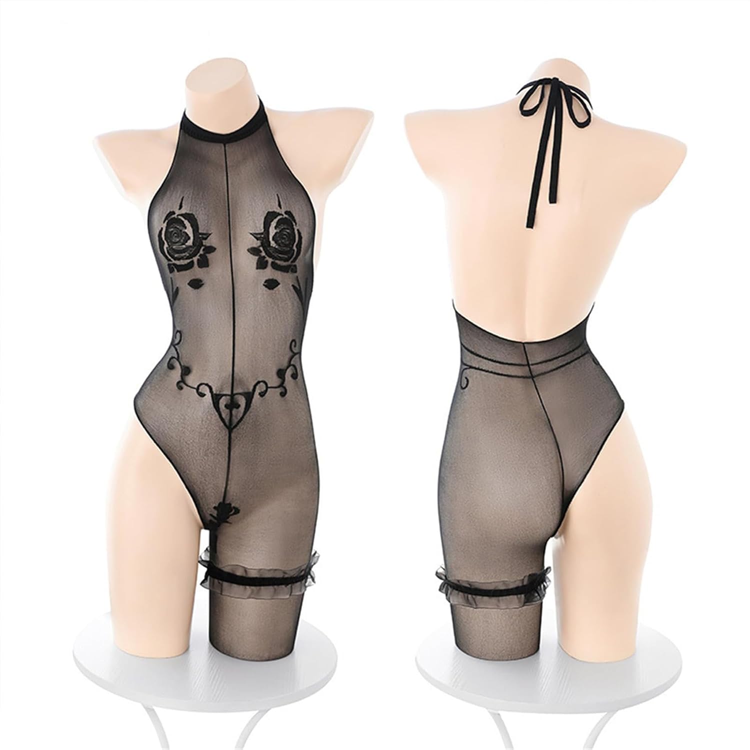 Women Sheer Mesh Bodystocking Bodysuit – Sexy Lingerie One Piece Nightwear