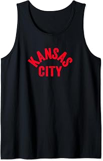 Kc Red/Black Kansas city Style Kc Local Arched KC Red Cool Tank Top