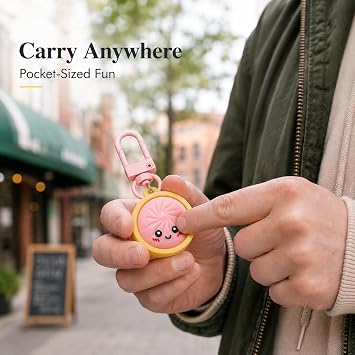 12Pcs Dumpling Squishy Keychain, Random Colours