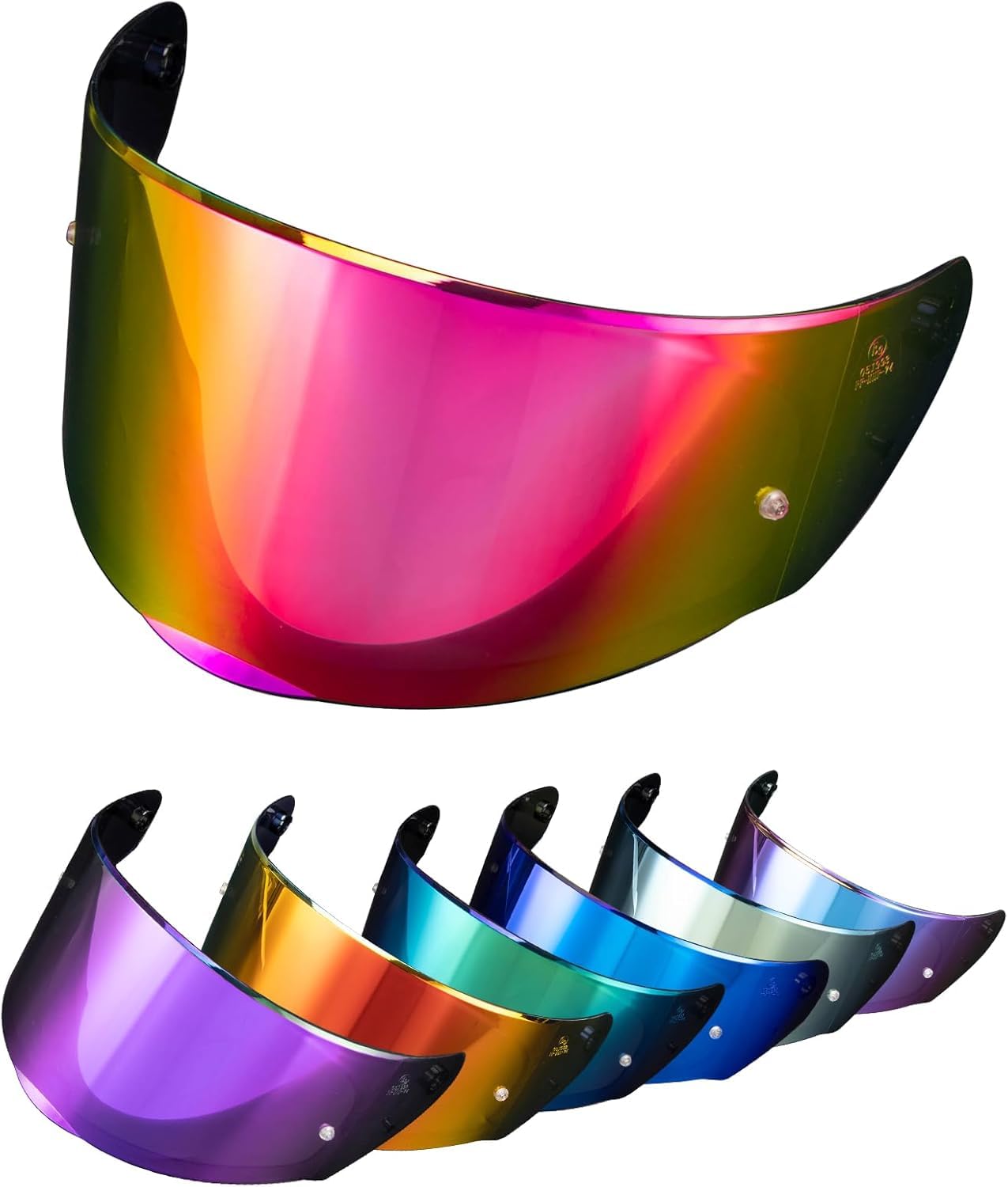 PSLER Helm Visier für LS2 Outer FF320 Rapid FF353 Assault FF328 Stream FF800,Helmvisier Getöntes Visier Motorradhelm Zubehör Ersatz(Tiefes Rosenrot)