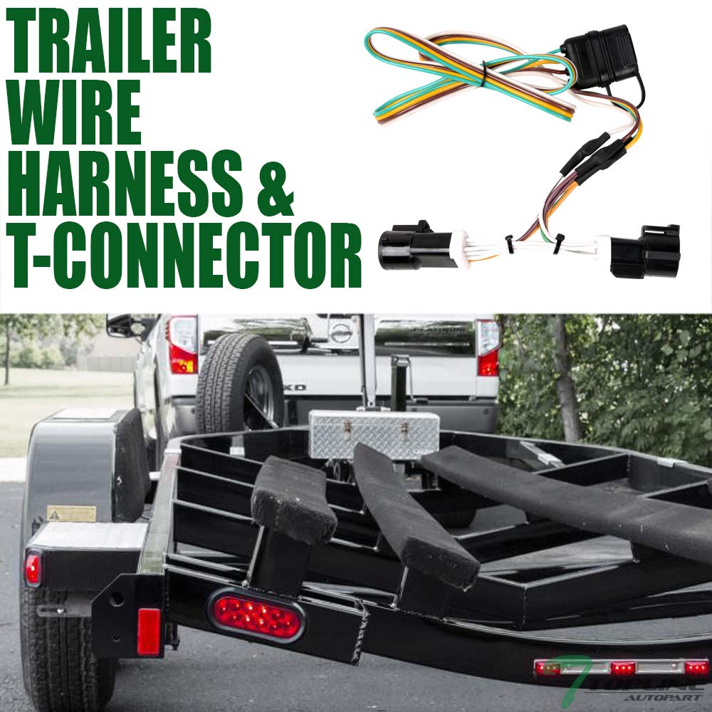 7422454471466 Compatible with 1986-1992 Ford Ranger Trailer Hitch 4 Way Flat Wiring Harness T-Connector