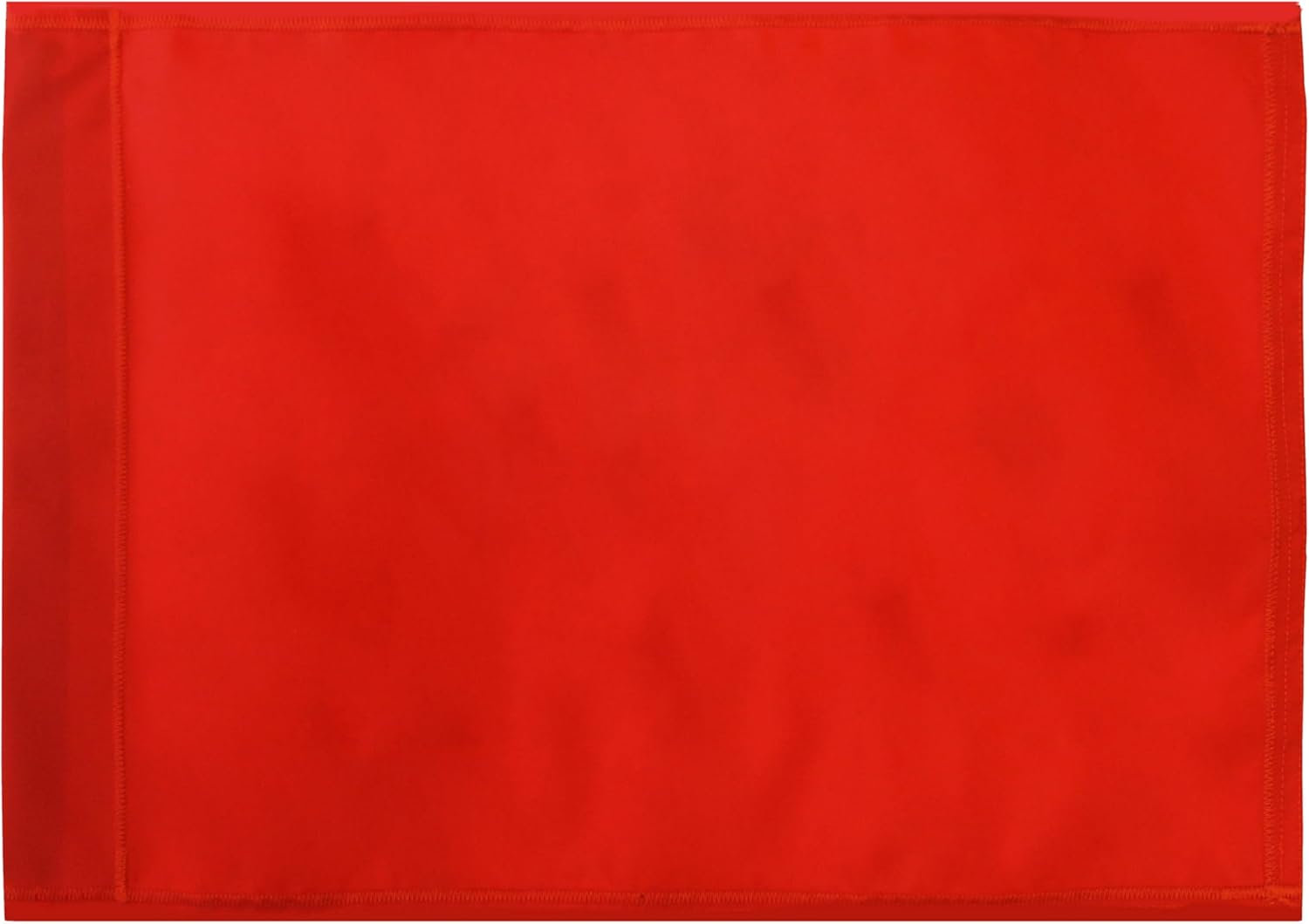 GPF5000YELSP Plain Practice Green Flags with Soft Pocket(Set of 9), 400 Denier, Yellow