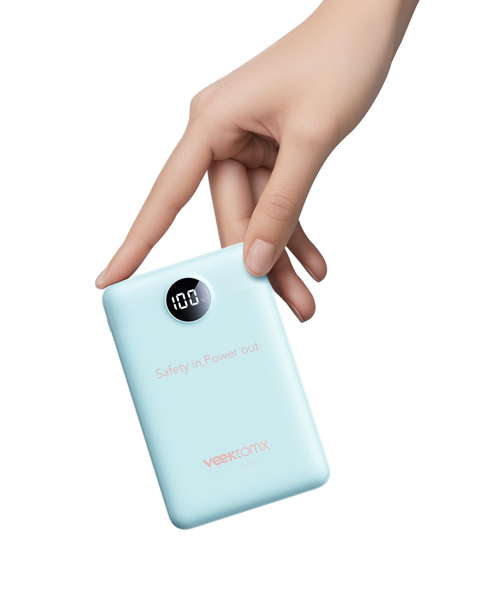 VEEKTOMX Powerbank 10000mAh Power Bank Klein Aber Stark 22.5W Mini Power Bank PD3.0 QC3.0 USB C Externer Akku Tragbare Handyakkus Kompatibel mit iPhone/Samsung/Huawei/Xiaomi/OnePlus usw.