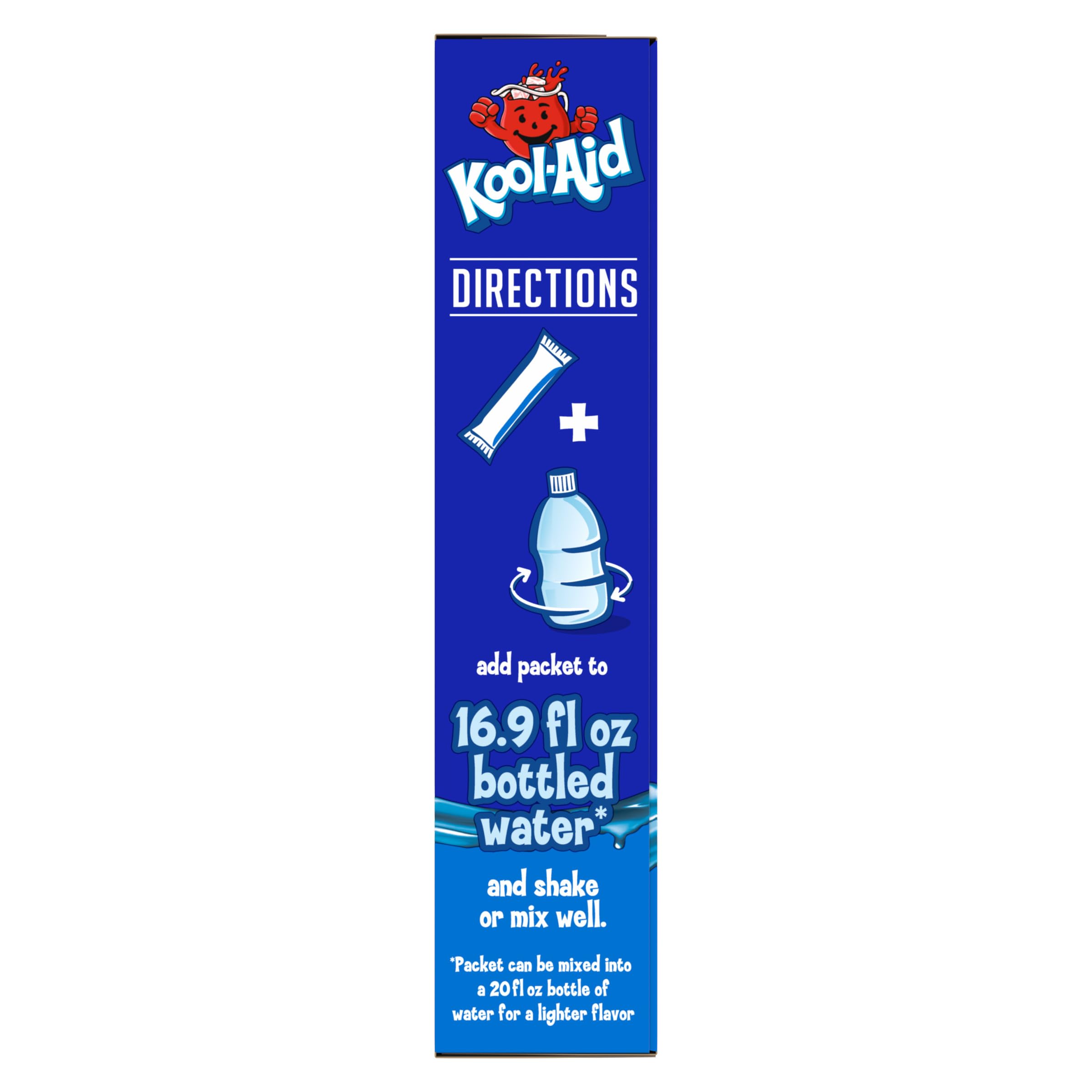 Kool-Aid Hydration Blue Raspberry Lemonade Artificially Flavored Drink Mix, 6 ct On-the-Go-Packets, 1.32 oz Box