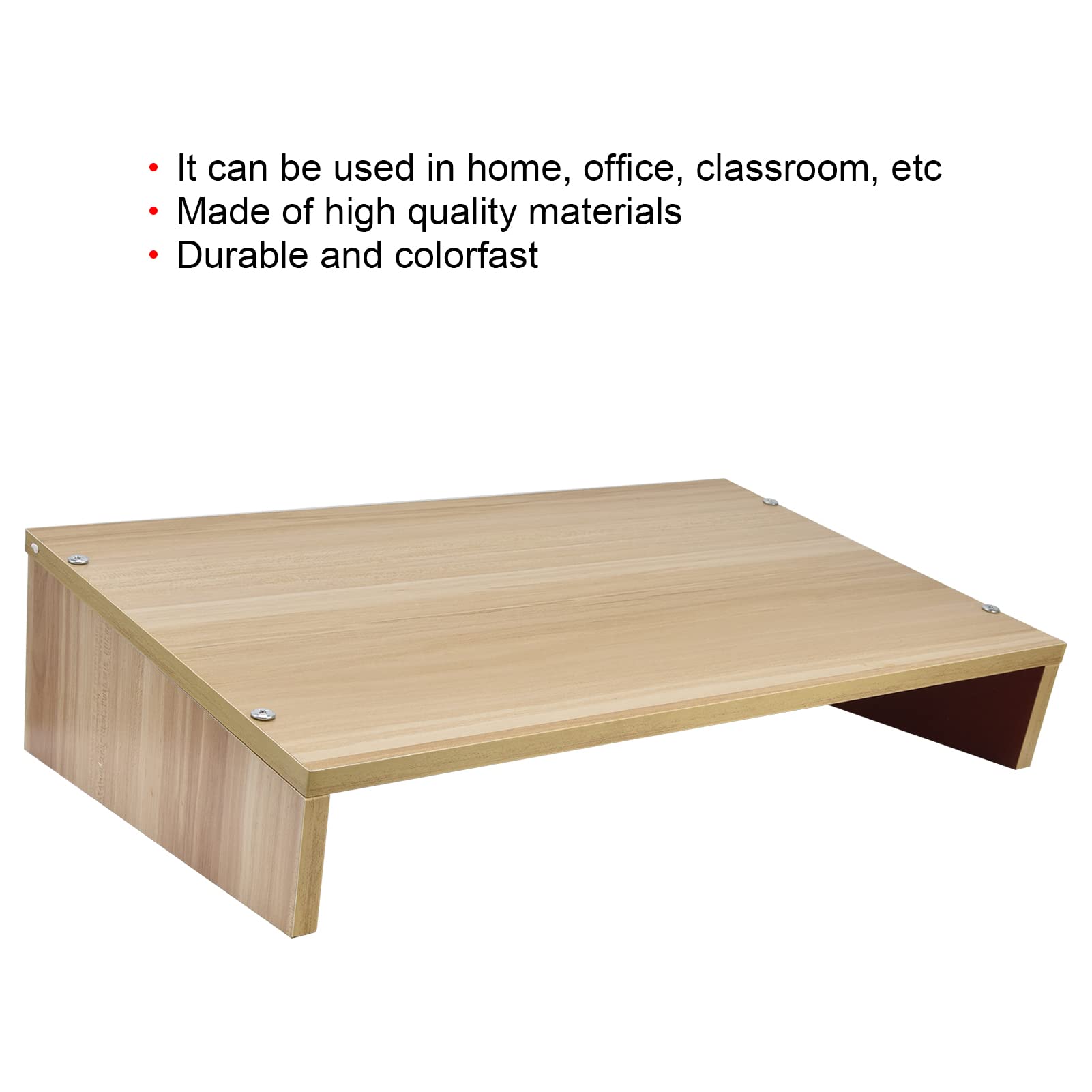 Septpenta Supporto per Laptop, Supporto per Laptop in Legno da 20 X 12 X 5,1 Pollici, Base per Laptop Dal Design Pieghevole in Un Unico Pezzo Adatto All'uso Come Postazione di Lavoro