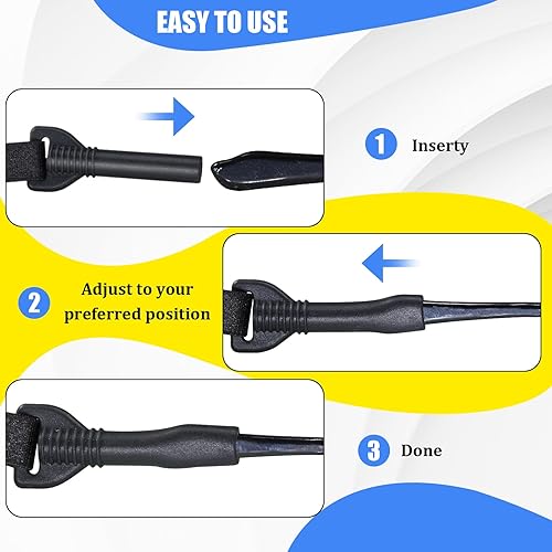 Miniatura 5 de Correa ajustable para gafas, paquete de 6 correas para gafas sin cola, retenedor de gafas de sol, unisex, soporte para correas de gafas de sol