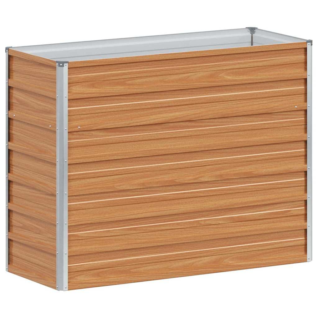 Letto Rialzato da Giardino in Acciaio Zincato 100x40x77 cm | Fioriera rialzata per coltivare piante, fiori ed erbe aromatiche su balcone, terrazzo o nel proprio orto domestico.