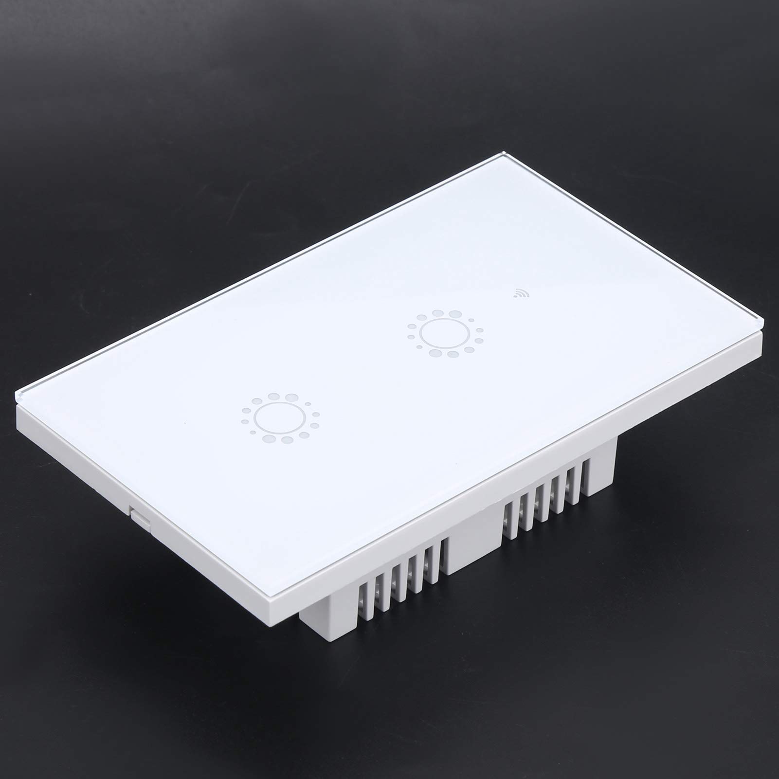Cocoarm Interruttore Touch Wi-Fi, Interruttore Smart Touch da 95 a 240 V CA Pannello di Controllo WiFi a 2 per l'uso a Parete di Controllo Vocale dell'app Remota nell'officina di Casa e Ufficio