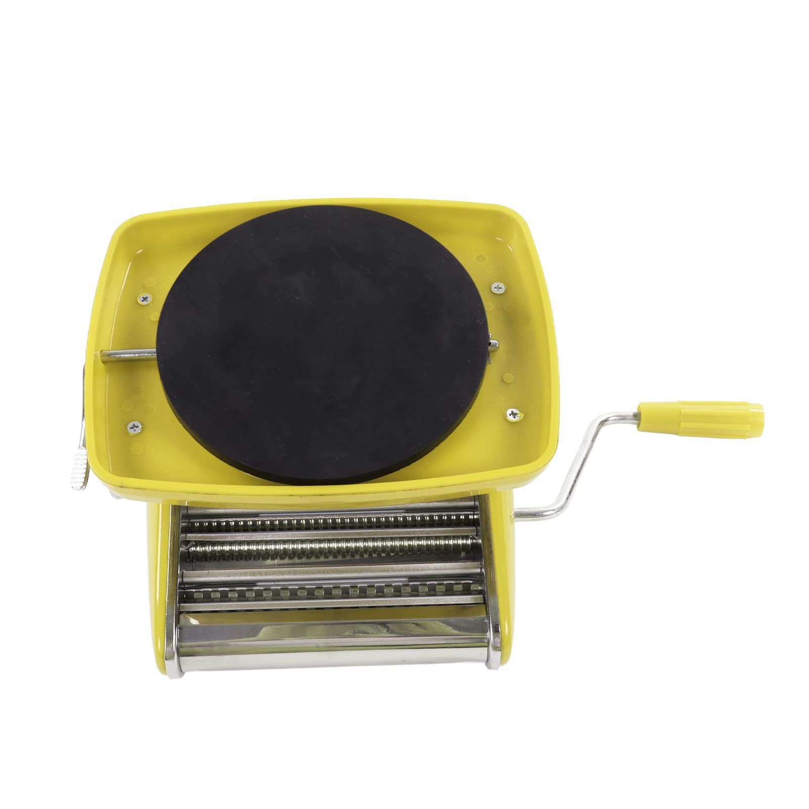 Ejoyous Nudelmaschine, Nudelmaschine aus Edelstahl, Manuelle Nudelpresse mit Saugfuß, Abgerundete Ecken, Einfache Reinigung, für Hausgemachte Pasta und Nudeln für Familien (Saugnapf 2 Messer)