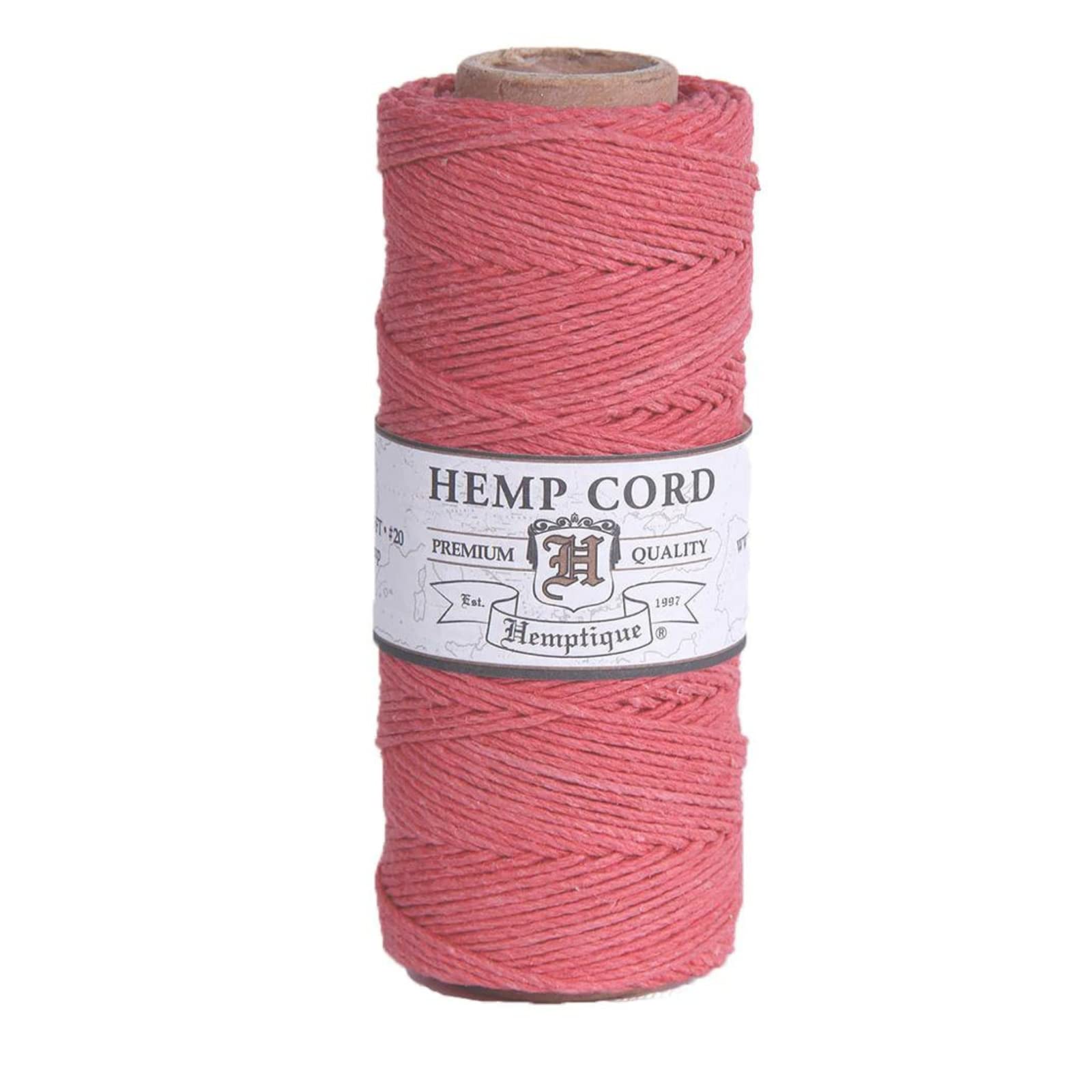 Ficelle de chanvre 9 kg rose orangé 50 g pour suspendre vos pots sans rupture