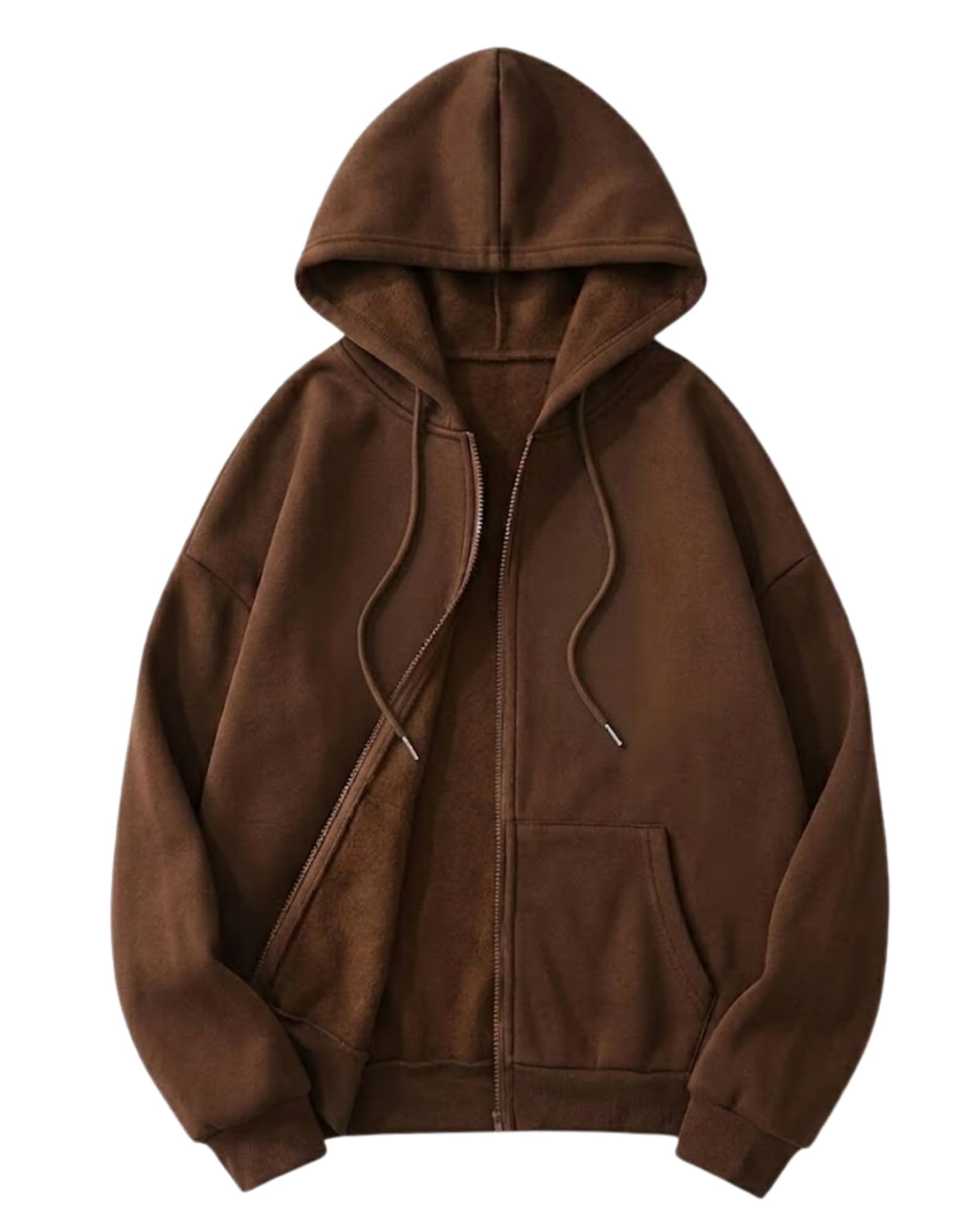 shaira fashion Women's Solid Zipper Hooded Sweatshirt Front Zip I Ribbed Hem, Lined Hood I Casual Winter Wear Jacket I Lightweight I Warm & Stylish Kangaroo Pocket-picture-23