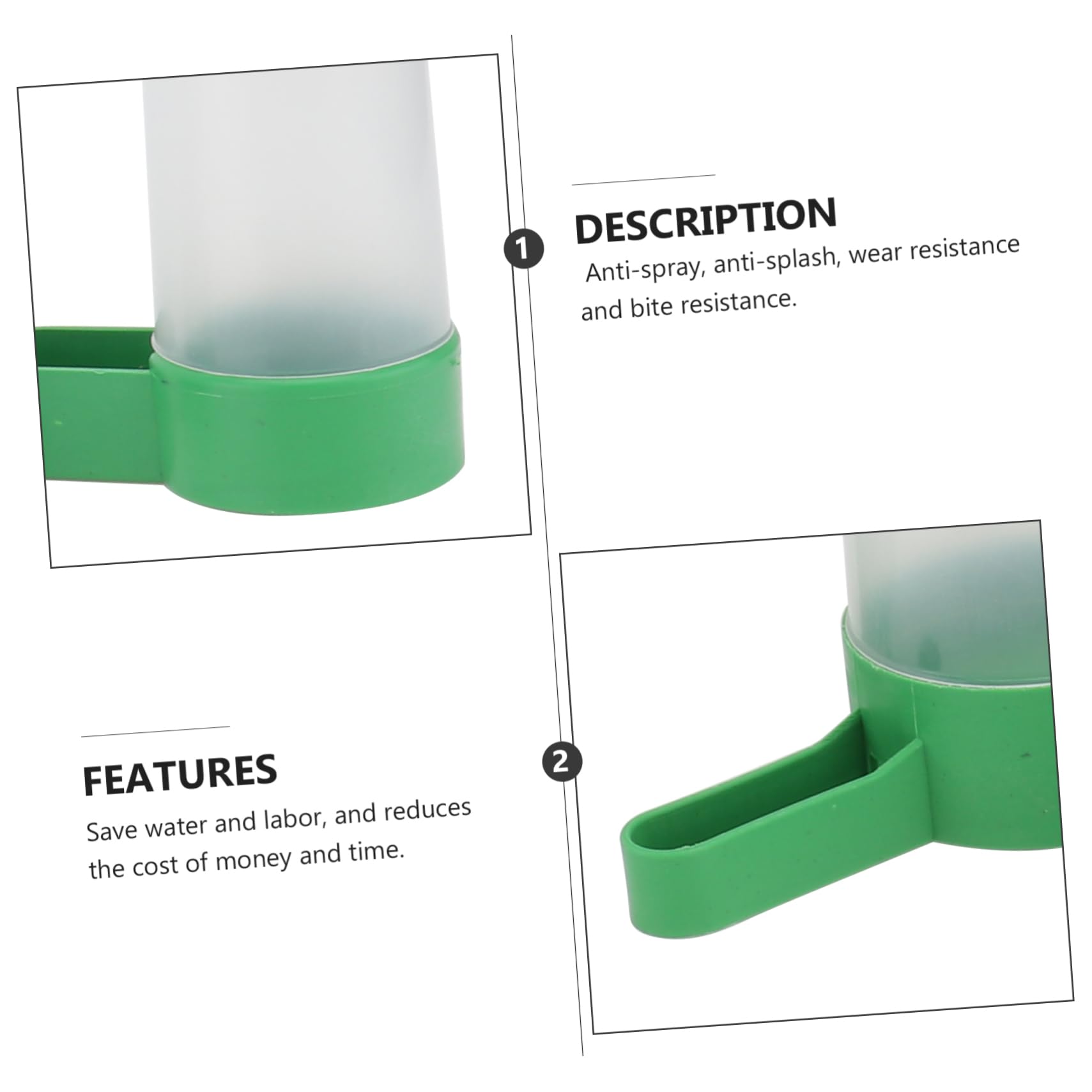 DOITOOL 2juegos Bebedero Automático para Aves Sistema De Agua para Jaulas Material Seguro y Fácil De Usar para Periquitos y Canarios