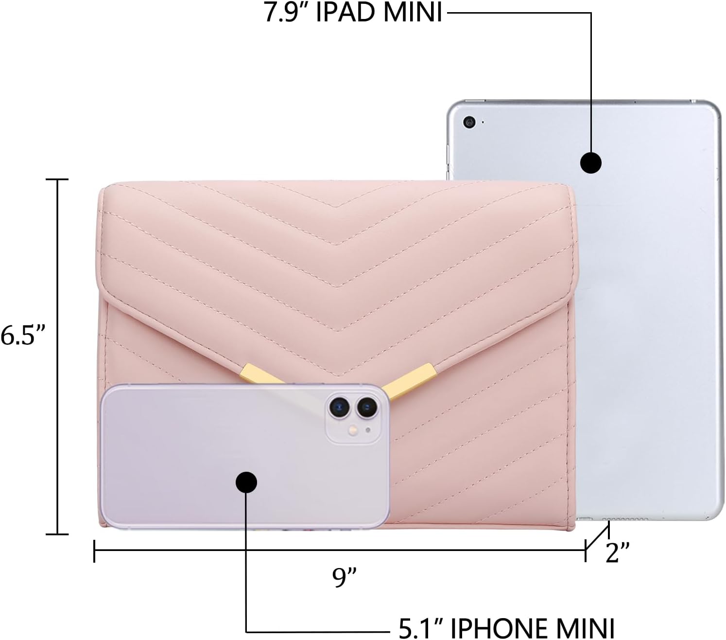 KKXIU Women Formal Vegan Leather Evening Envelope Clutch Purses and Handbags for Party Wedding Prom Bridal - Image 6