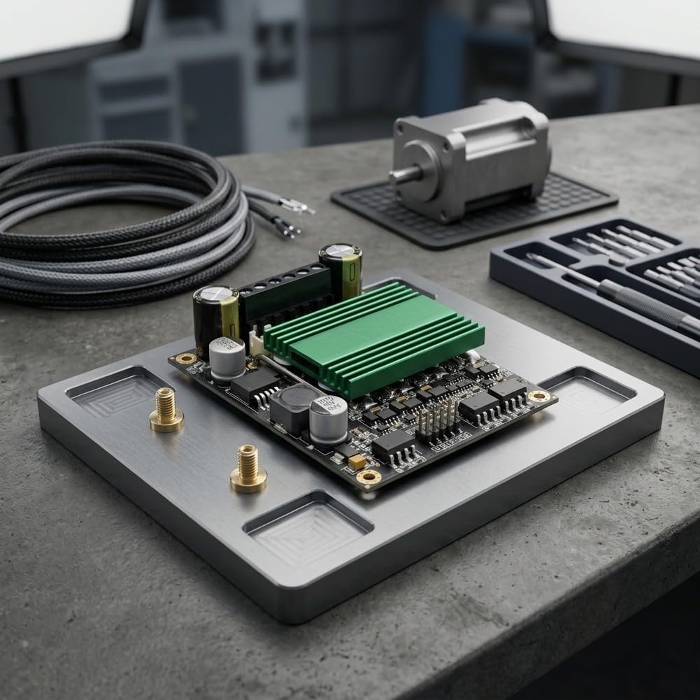 Módulo de controlador de motor de 100 A CC, doble puente en H, 12 V-48 V, optoacoplador aislado, control PWM para MCU de 3,3 V/5 V, corriente máxima de 260 A, 82 x 70 mm