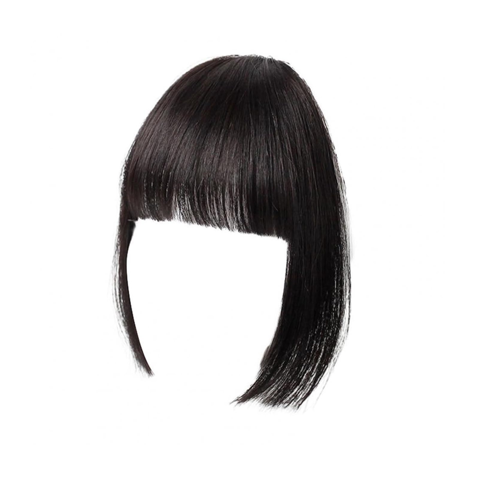 Frange a clip cheveux solution sans coupe pour front haut