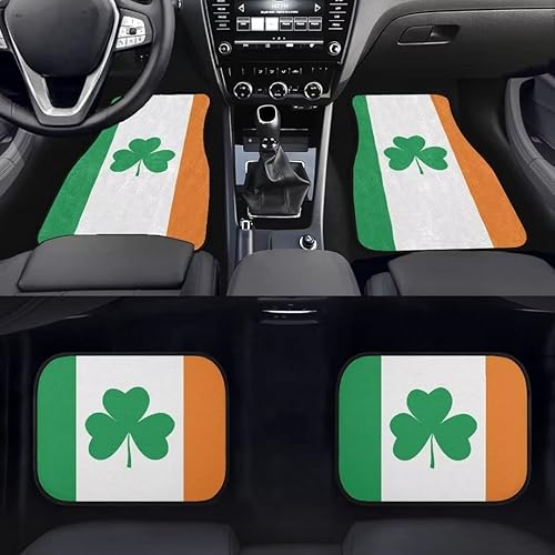 Miniatura 8 de Juego completo de 4 alfombrillas universales para automóvil con estampado de flores coloridas, accesorios para vehículos 2023 novedosos tapetes para