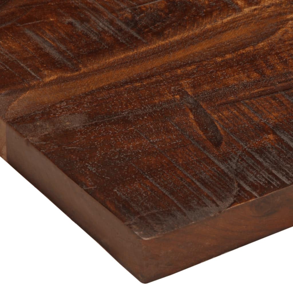 Tablero de mesa de 50 x 20 x 3,8 cm, rectangular, madera de mango de teca reciclada, diseño rústico, fácil de limpiar, mesa de cocina, comedor, para salón, cocina, oficina