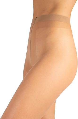 Miniatura 2 de CALZITALY Medias para mujer, Nylon Transparente, Medias de Verano, Medias 8DEN, Natural, Tanque Natural, S, M, L, Hecho en Italia