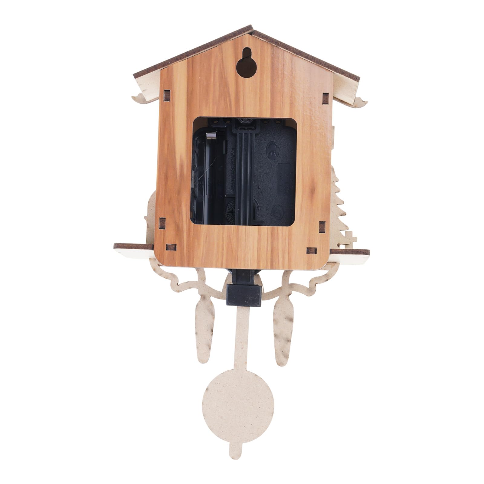 Tsophreniq Durability Wood Bird Clock with Easy Installation for Unique Decorative Touch Timekeeping and Quiet Movement Wall Clock