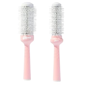 Mane Ceramic Round Brush Duo BRB 33mm 1.7" Ceramic Round Brush & BRB 33mm 1.3" for Shine, Volume & Frizz Control
