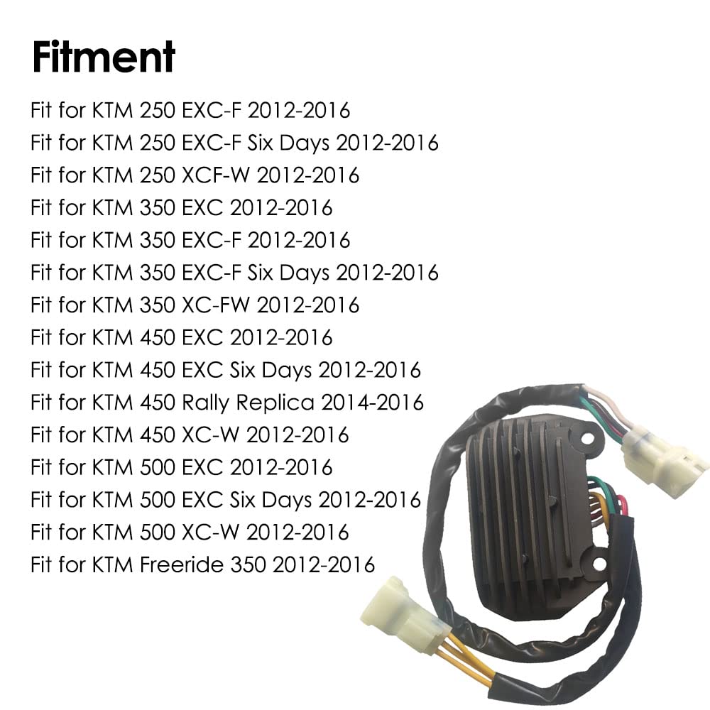 Regolatore di tensione per moto, 78111034000/SH830AA, compatibile con KTM 250 350 450 500 EXC-F XCF XC-W
