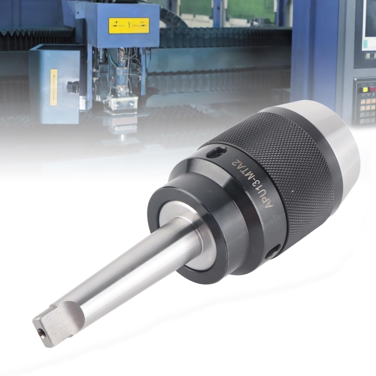 APU13 - Portabrocas sin llave MTA2, portabrocas integrado para fresadora CNC, herramienta de resistencia al impacto de alto agarre con rango de sujeción de 1 a 13 mm, acero de