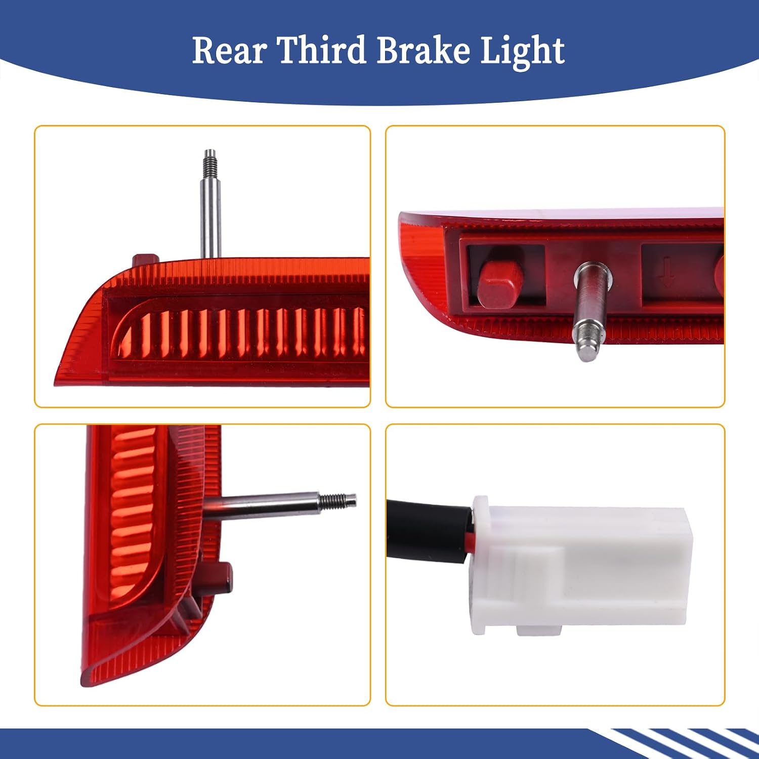 Rear Third Brake Light Stop Lamp 92700C5000 Compatible with Kia Sorento 2016-2020 High Mount 3rd Replace 92700-C5000