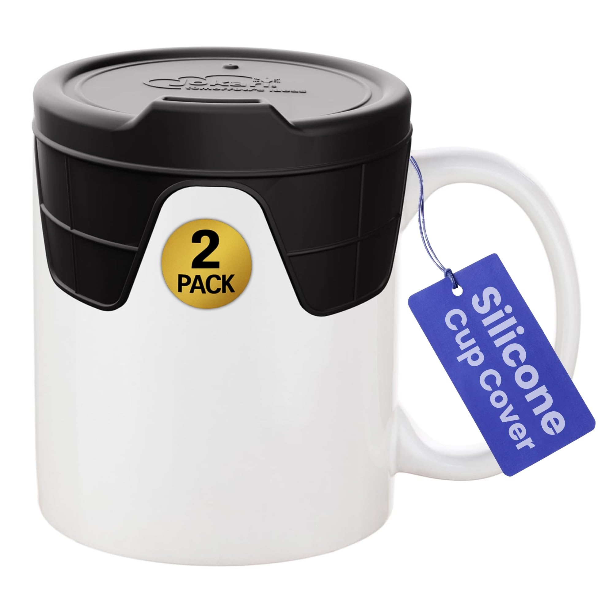 Amazon.com: Jokari Silicone Cup Cover 2 Pack Stretch Fit Spill-Proof Coffee  Mug Lid Reusable BPA-Free Insulated Silicone Tumbler Top for Hot Drinks Tea  Cocoa Dishwasher Safe Universal Fit: Home & Kitchen