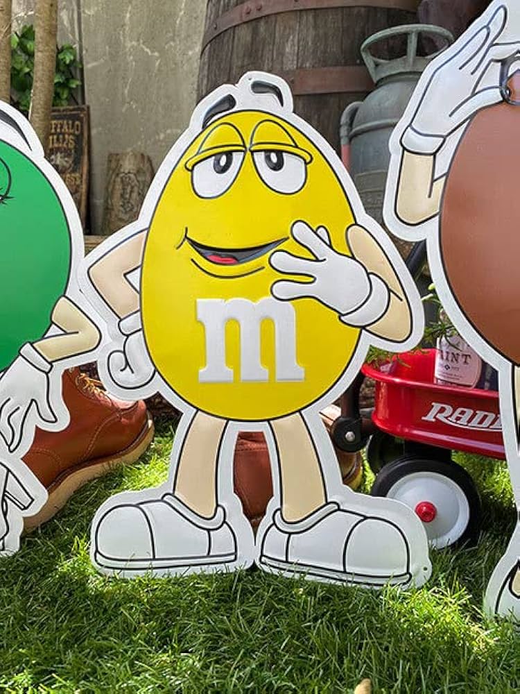 Amazon.co.jp: 全国 m&m'sキャラクターのブリキ看板 全5種