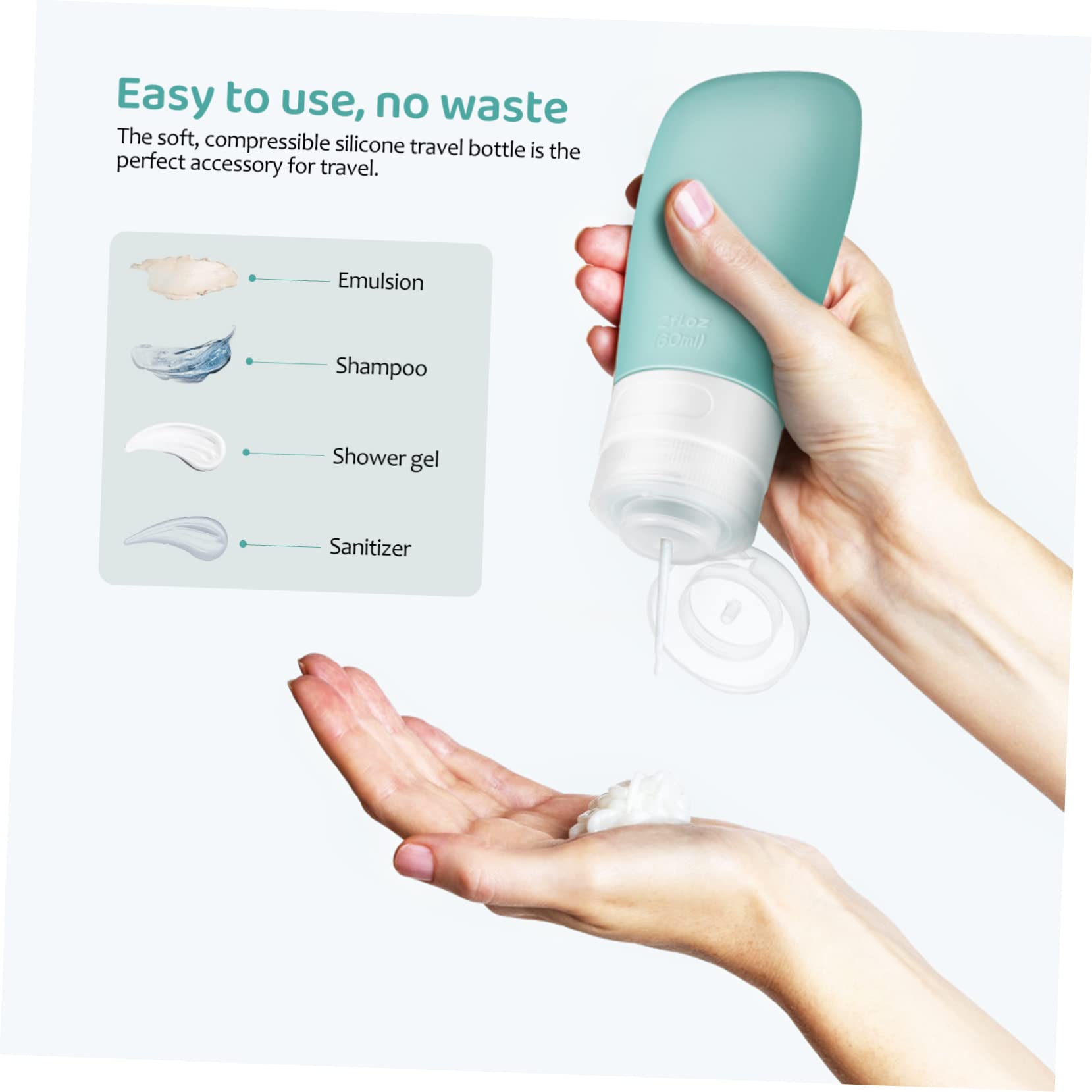 minkissy 12 Stk Reiseflasche Reise-shampoo-flasche Toilettenlotion Flasche Kosmetische Quetschtube Reisegröße Kosmetische Tuben Leer Silikonbehälter Kieselgel Reisen Reiseartikel Lagerung