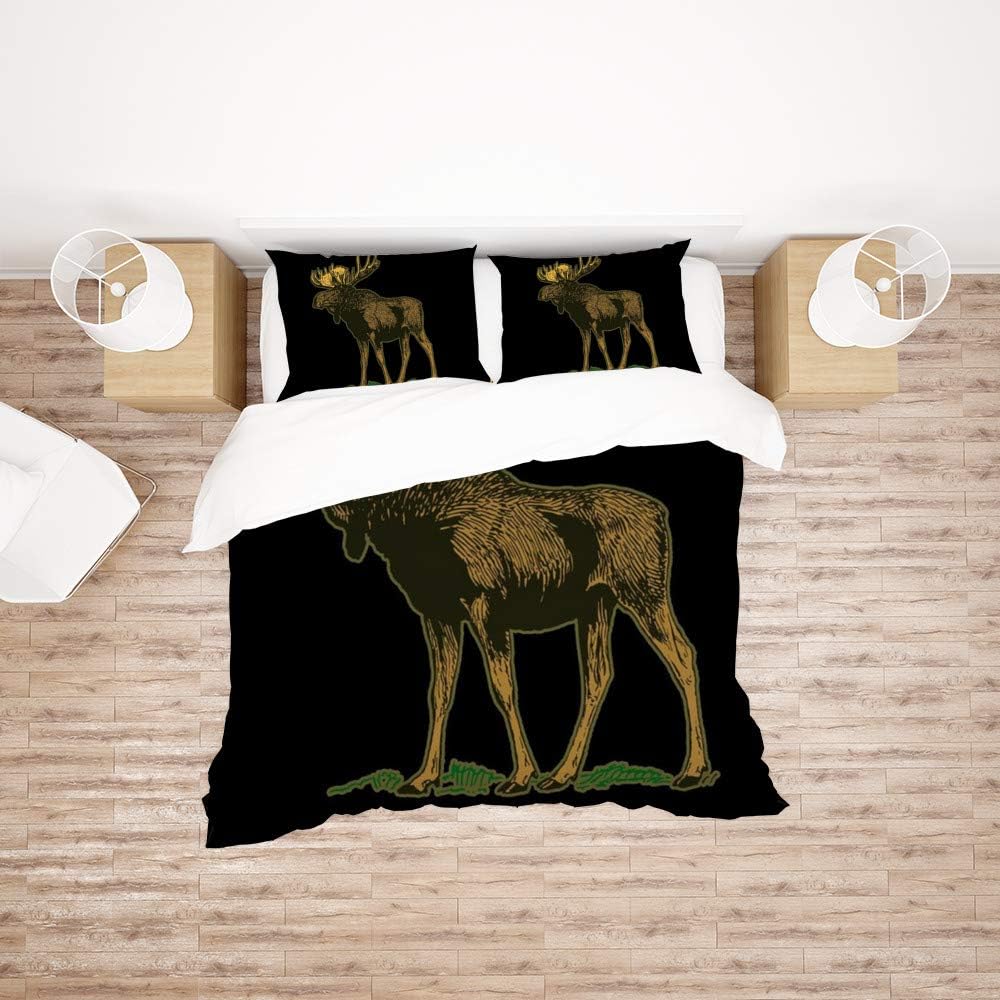 Bedding Sets California King Size Unique Moose Duvet Cover