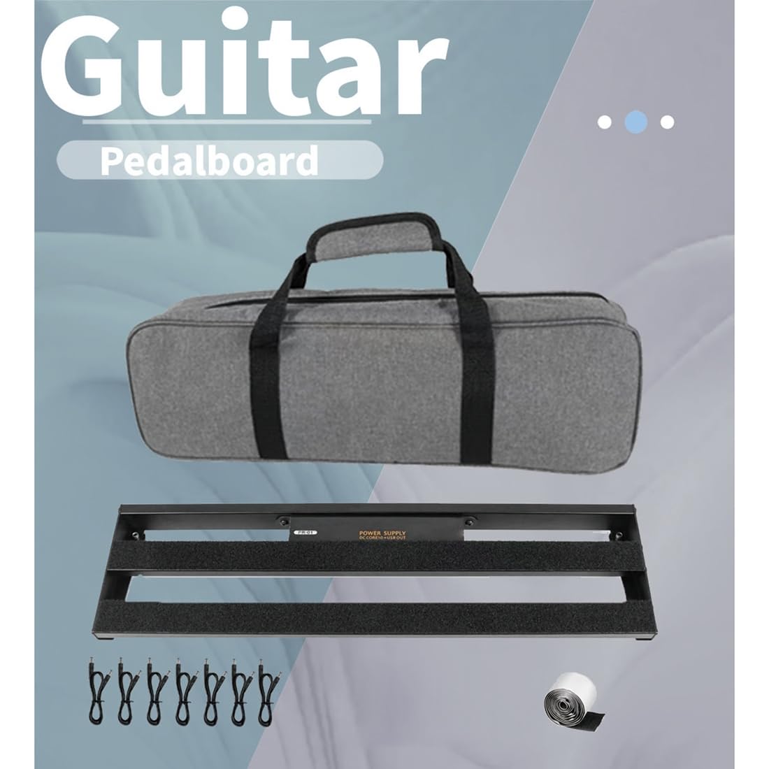 Elektrische Gitarre Effektpedal Schienenständer Rutschfester Einzel-Effektpedal-Board Tragbarer Effektpedalständer