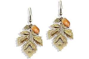 Elegant Fall Acorn Jewelry: Nature's Elegance at Your Fingertips