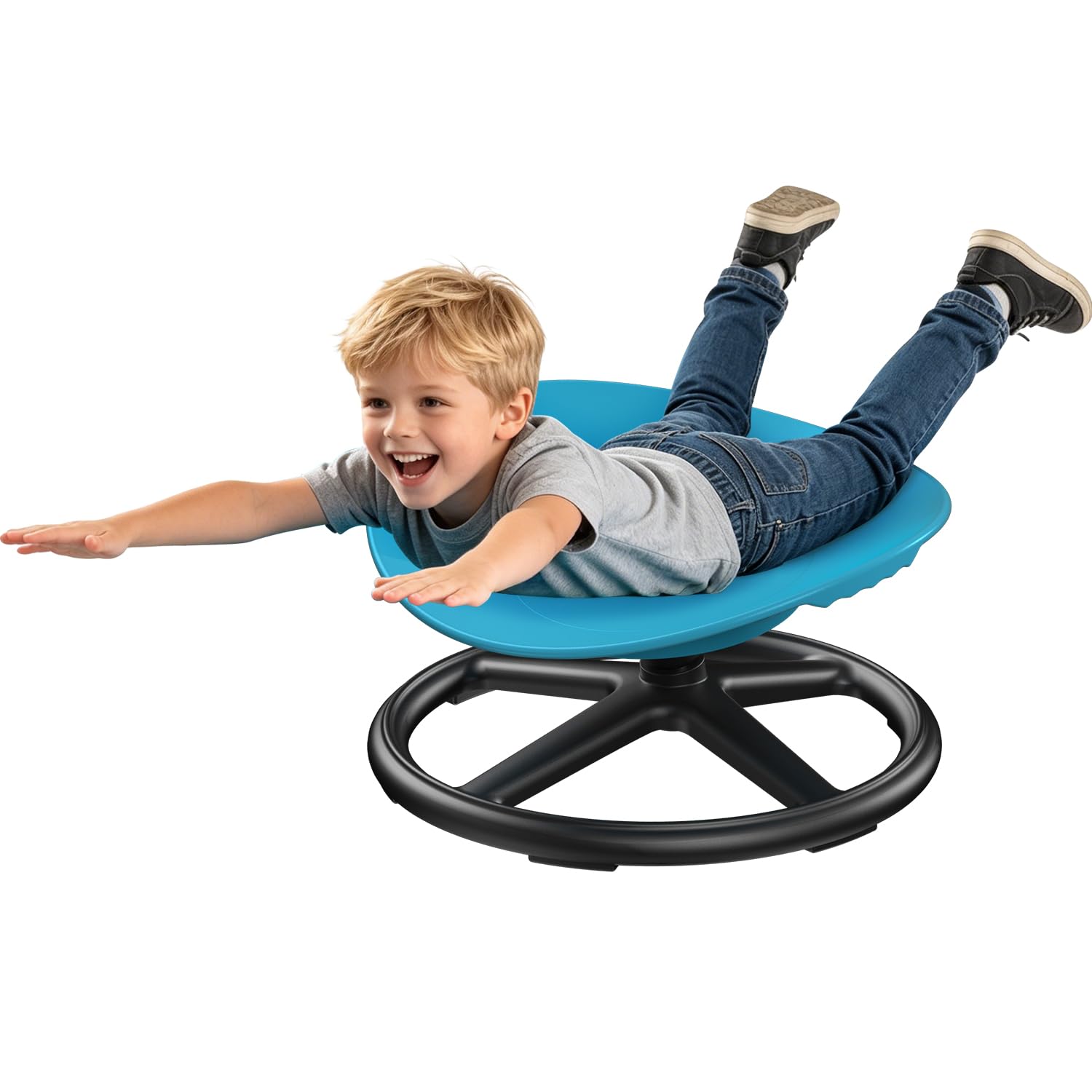 Spinning Chair for Kids, Upgraded Handle, 360° sit and spin Sensory toy