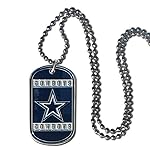 Siskiyou Sports NFL Dallas Cowboys Dog Tag Necklace, 36-Inch