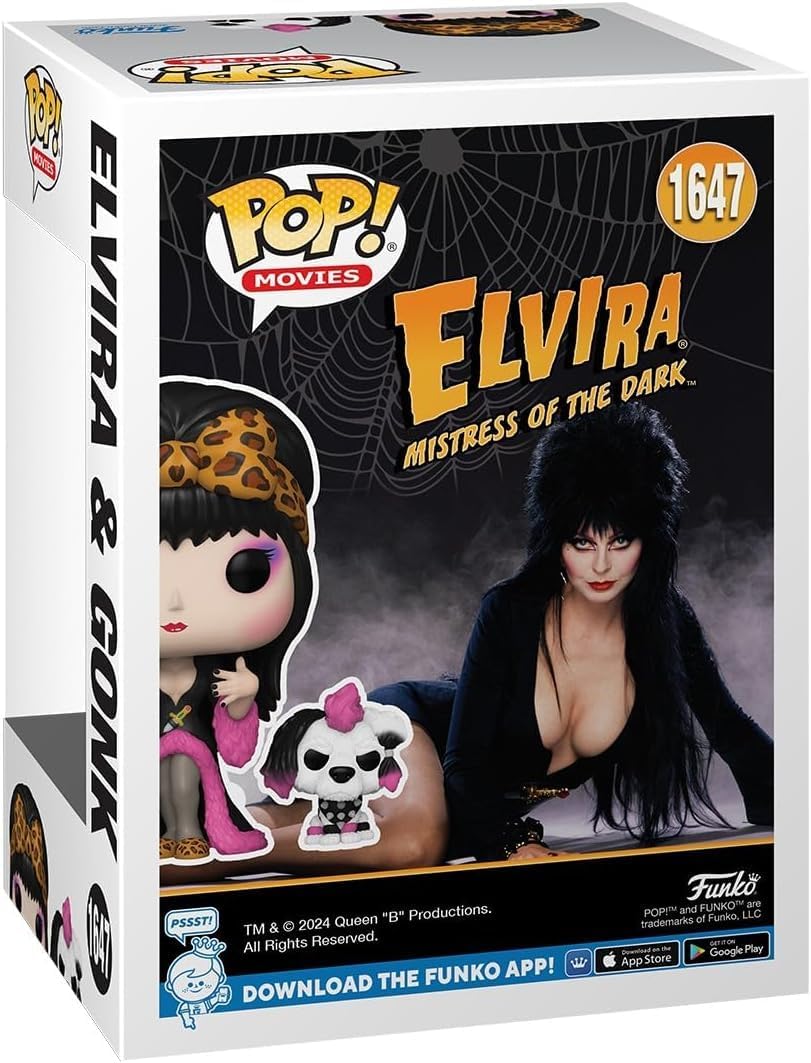 POP Horror Icons: Elvira & Gonk - Mistress of The Dark Funko Vinyl Figure (Bundled with Compatible Box Protector Case) Multicolor 3.75 inches - Image 4