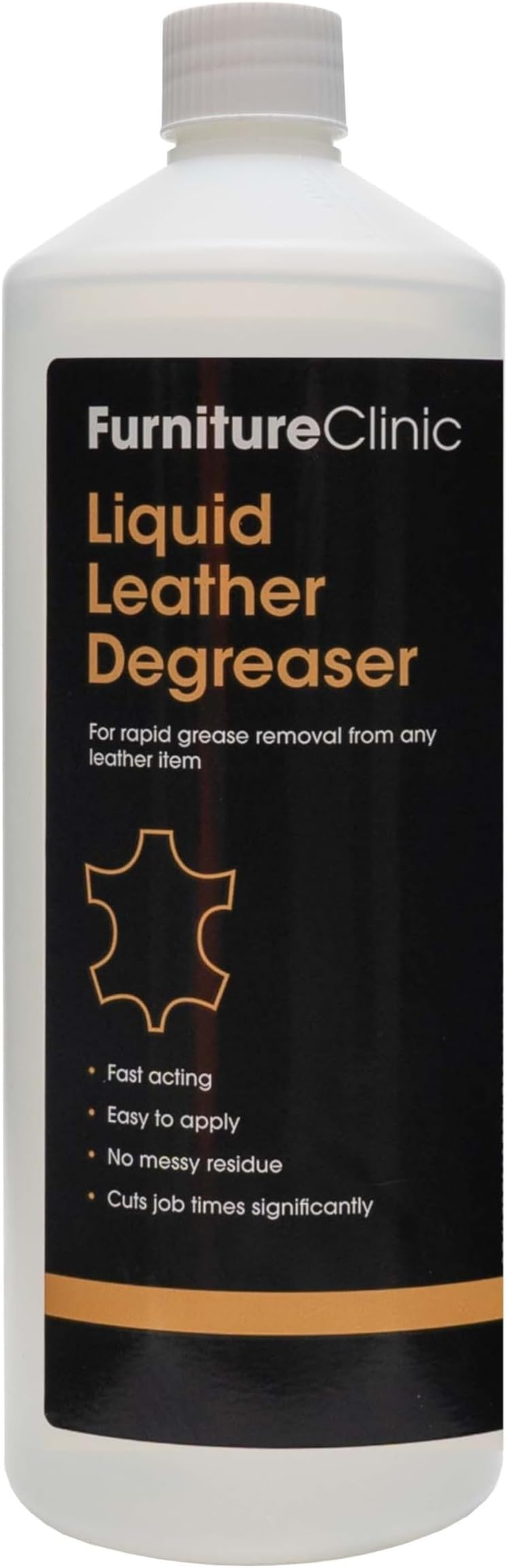 Liquid Leather Degreaser - For Quickly Removing Grease & Oil Stains From Leather (1000ml)