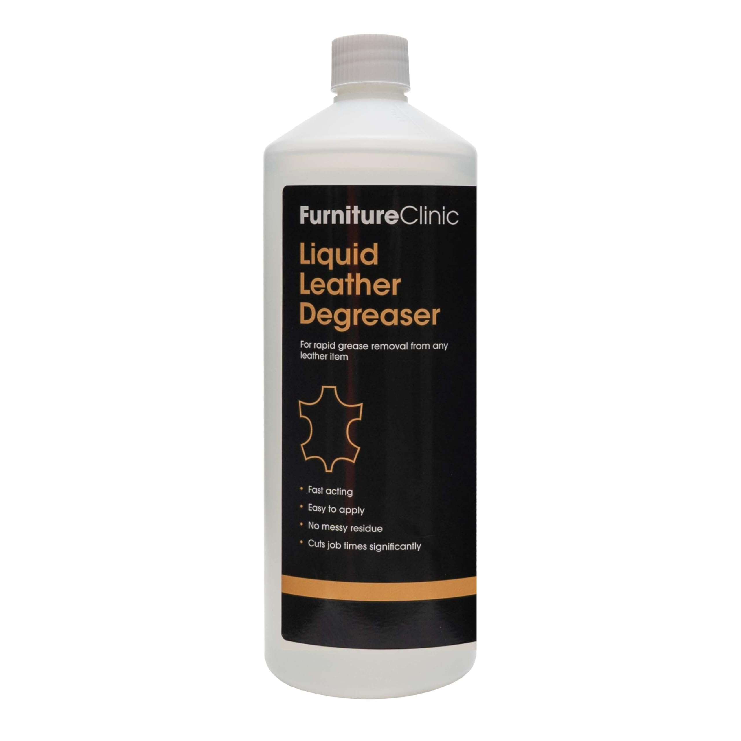 Liquid Leather Degreaser - For Quickly Removing Grease & Oil Stains From Leather (1000ml)